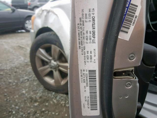 1B3CB4HA0AD586836 - 2010 DODGE CALIBER SX SILVER photo 10