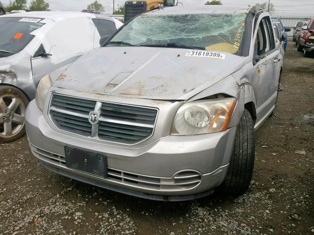 1B3CB4HA0AD586836 - 2010 DODGE CALIBER SX SILVER photo 2