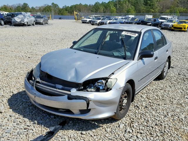 2HGES16474H632562 - 2004 HONDA CIVIC DX GRAY photo 2