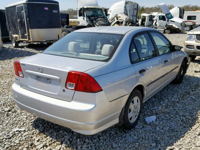 2HGES16474H632562 - 2004 HONDA CIVIC DX GRAY photo 4