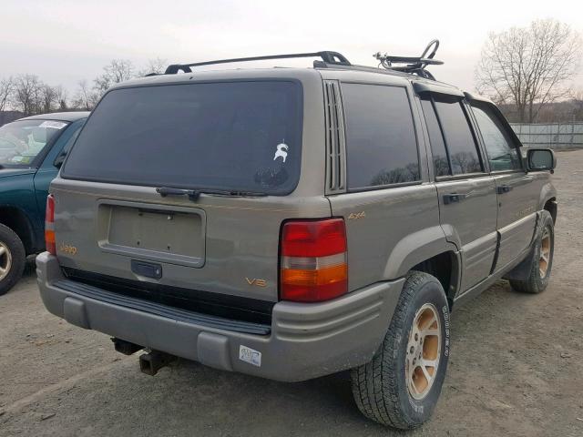 1J4GZ78Y3TC173435 - 1996 JEEP GRAND CHER TAN photo 4