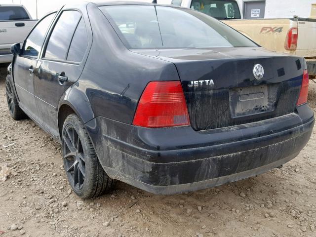 3VWSA29M3YM128326 - 2000 VOLKSWAGEN JETTA GLS BLACK photo 3