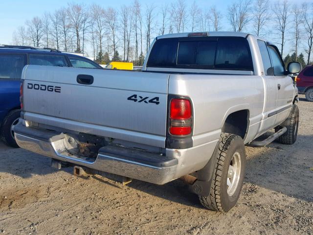 1B7HF13Z31J575836 - 2001 DODGE RAM 1500 SILVER photo 4