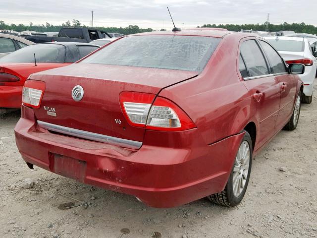 3MEHM081X7R614017 - 2007 MERCURY MILAN PREM RED photo 4