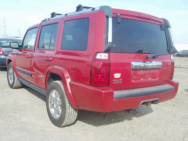 1J8HG58N36C129958 - 2006 JEEP COMMANDER RED photo 3