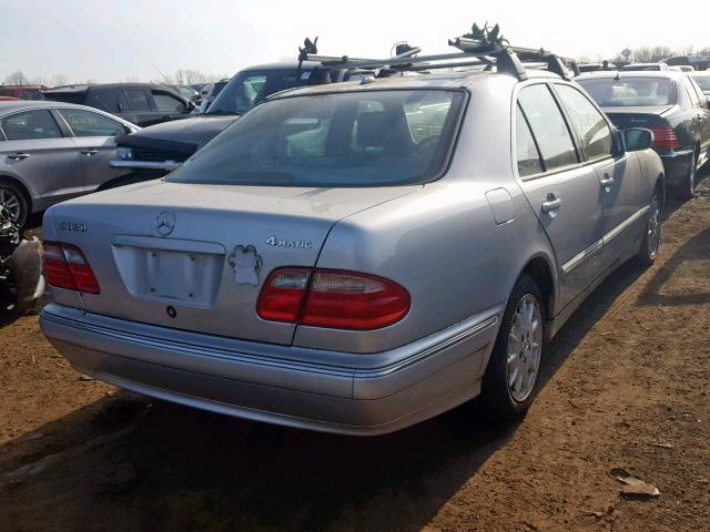 WDBJF82J42X062937 - 2002 MERCEDES-BENZ E 320 4MAT SILVER photo 4