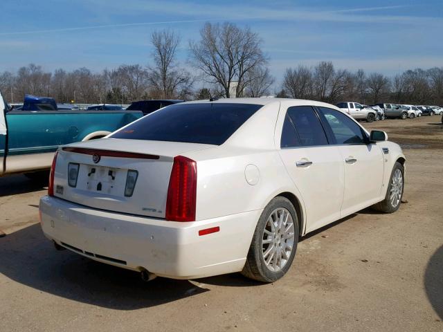 1G6DC67A180116851 - 2008 CADILLAC STS WHITE photo 4