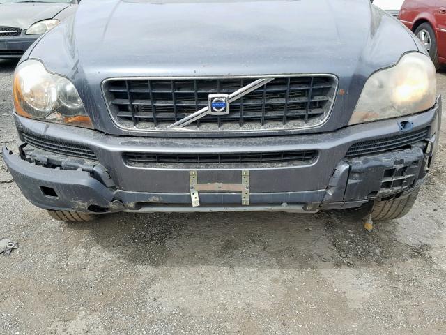 YV4CM592X61281078 - 2006 VOLVO XC90 GRAY photo 9