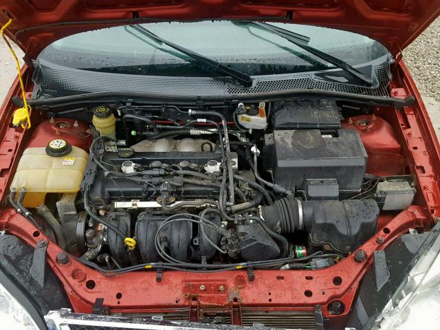 3FAFP37N25R132568 - 2005 FORD FOCUS ZX5 RED photo 7