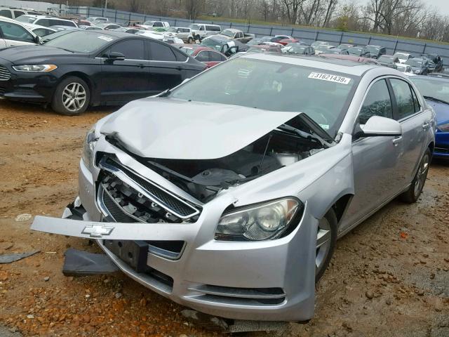 1G1ZC5EB4AF118856 - 2010 CHEVROLET MALIBU 1LT SILVER photo 2