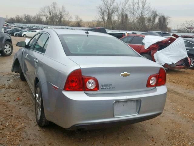 1G1ZC5EB4AF118856 - 2010 CHEVROLET MALIBU 1LT SILVER photo 3