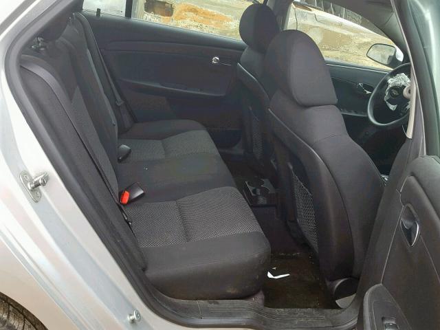 1G1ZC5EB4AF118856 - 2010 CHEVROLET MALIBU 1LT SILVER photo 6