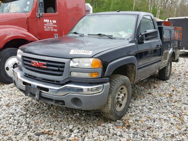 1GDHC24U15E151096 - 2005 GMC SIERRA C25 BLACK photo 2