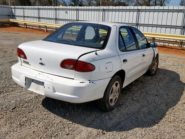 1G1JF524017240084 - 2001 CHEVROLET CAVALIER L WHITE photo 4