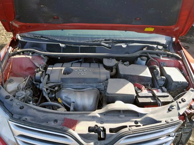 4T3BE11A39U008058 - 2009 TOYOTA VENZA RED photo 7