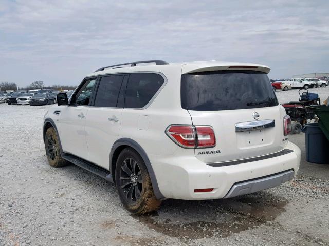 JN8AY2NE3J9730998 - 2018 NISSAN ARMADA PLA WHITE photo 3