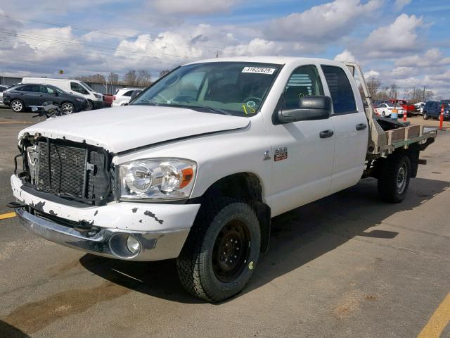 3D7MX38A08G142261 - 2008 DODGE RAM 3500HD WHITE photo 2