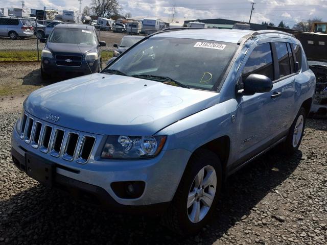 1C4NJDBB8ED537160 - 2014 JEEP COMPASS SP BLUE photo 2