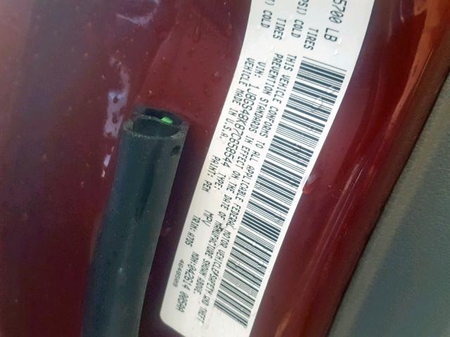 1J8GS48K87C658544 - 2007 JEEP GRAND CHER RED photo 10