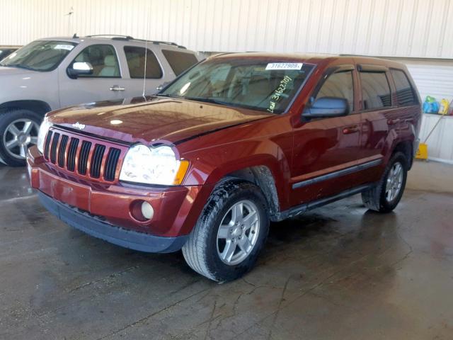 1J8GS48K87C658544 - 2007 JEEP GRAND CHER RED photo 2