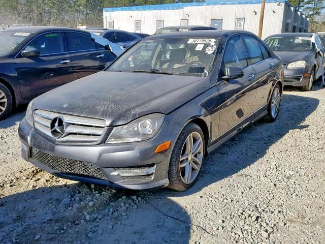 WDDGF4HB0DR292072 - 2013 MERCEDES-BENZ C 250 GRAY photo 2