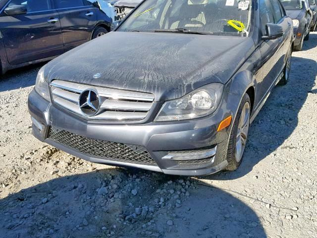 WDDGF4HB0DR292072 - 2013 MERCEDES-BENZ C 250 GRAY photo 9