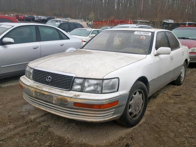 JT8UF11E2R0192839 - 1994 LEXUS LS 400 WHITE photo 2