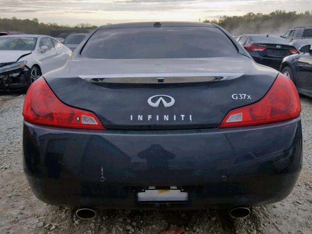 JN1CV6EL0AM151597 - 2010 INFINITI G37 BLACK photo 9