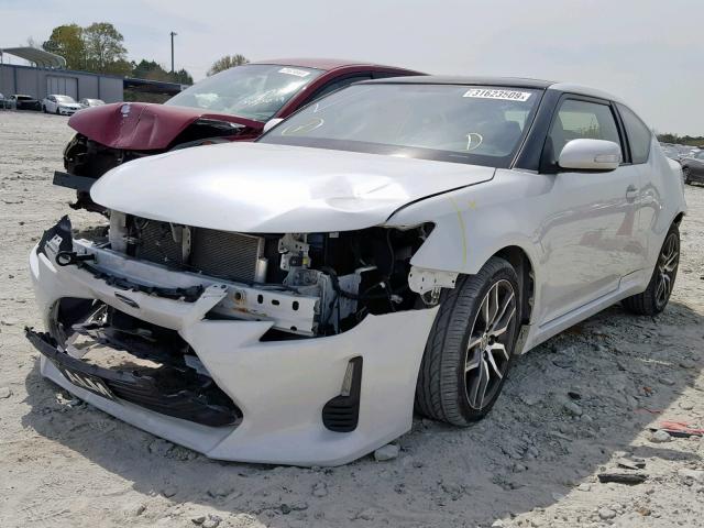 JTKJF5C76FJ003943 - 2015 TOYOTA SCION TC WHITE photo 2