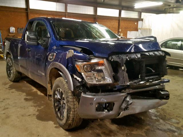 1N6AA1C52HN575002 - 2017 NISSAN TITAN SV BLUE photo 1