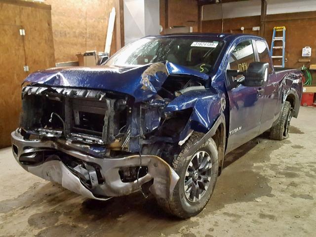 1N6AA1C52HN575002 - 2017 NISSAN TITAN SV BLUE photo 2