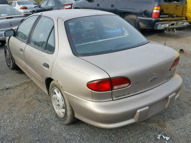 1G1JF5242T7291511 - 1996 CHEVROLET CAVALIER L TAN photo 3