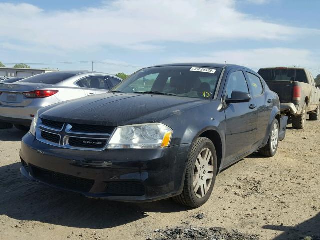 1B3BD4FB6BN545141 - 2011 DODGE AVENGER EX BLACK photo 2