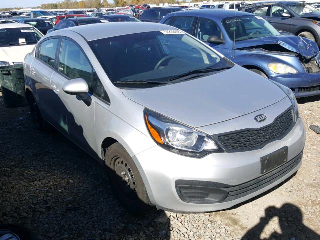 KNADM4A39D6239004 - 2013 KIA RIO LX SILVER photo 1