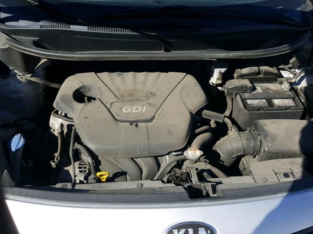 KNADM4A39D6239004 - 2013 KIA RIO LX SILVER photo 7