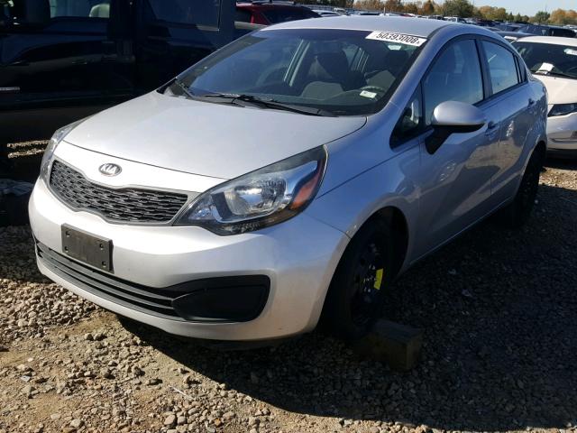 KNADM4A39D6239004 - 2013 KIA RIO LX SILVER photo 9