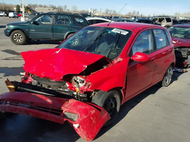 KL1TD66607B774397 - 2007 CHEVROLET AVEO BASE Qırmızı foto 2