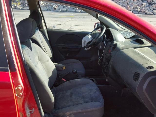KL1TD66607B774397 - 2007 CHEVROLET AVEO BASE Qırmızı foto 5