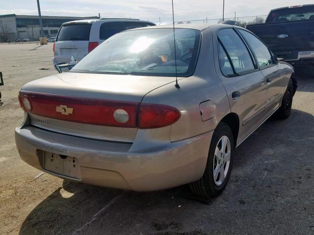 1G1JF52F747114200 - 2004 CHEVROLET CAVALIER L TAN photo 4