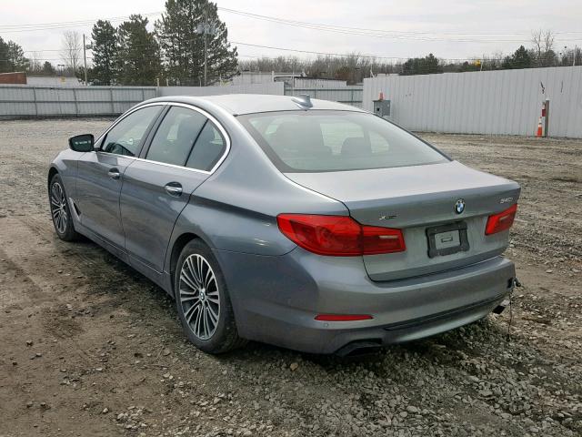 WBAJE7C50JWC54876 - 2018 BMW 540 XI GRAY photo 3