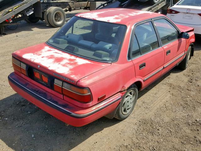 1NXAE97A6LZ074797 - 1990 TOYOTA COROLLA LE RED photo 4