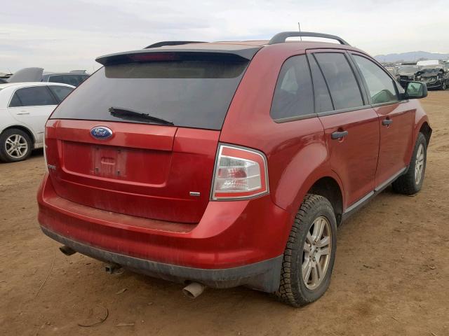 2FMDK46C27BB57537 - 2007 FORD EDGE SE RED photo 4