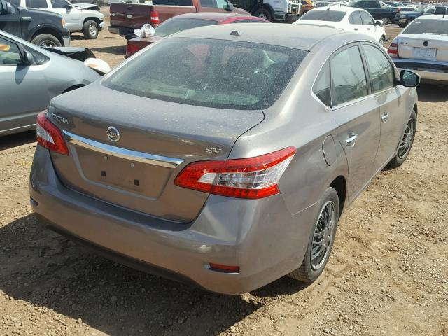 3N1AB7AP2FY228506 - 2015 NISSAN SENTRA S GRAY photo 4