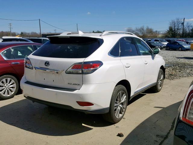 2T2BC1BA0FC001767 - 2015 LEXUS RX 450H WHITE photo 4