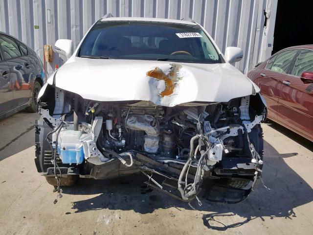 2T2BC1BA0FC001767 - 2015 LEXUS RX 450H WHITE photo 9