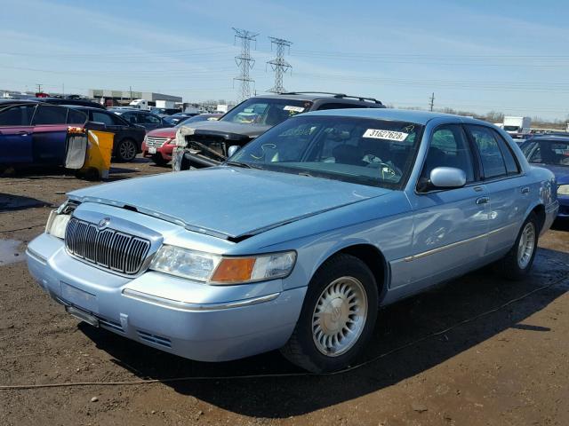 2MEFM75W0XX678519 - 1999 MERCURY GRAND MARQ BLUE photo 2