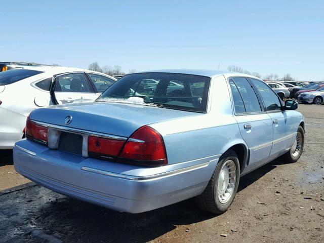 2MEFM75W0XX678519 - 1999 MERCURY GRAND MARQ BLUE photo 4