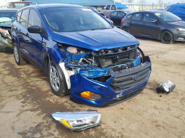 1FMCU0F71HUA81760 - 2017 FORD ESCAPE S BLUE photo 1