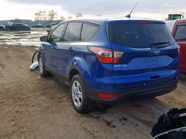 1FMCU0F71HUA81760 - 2017 FORD ESCAPE S BLUE photo 3