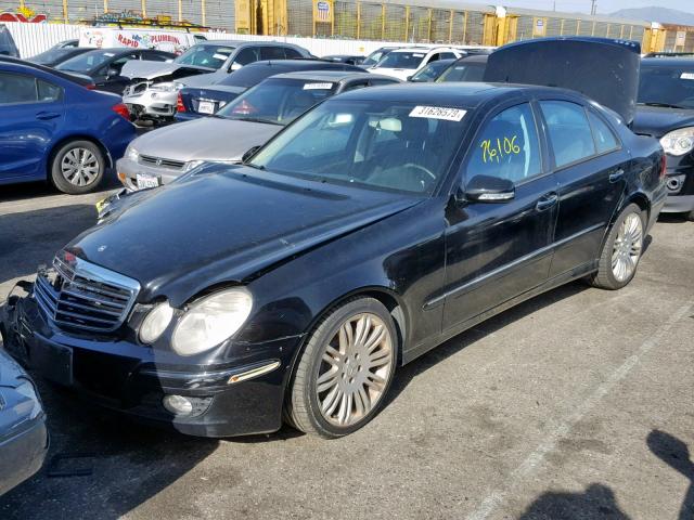 WDBUF56X57B040993 - 2007 MERCEDES-BENZ E 350 BLACK photo 2